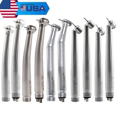 Dental Fiber Optic LED E-generator Turbine Handpiece /NO-LED High Speed 2/4Hole