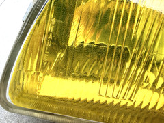 Inner Half Yellow Fog Light Tint KIT for 2nd Gen Honda CRX, Civic Head lights
