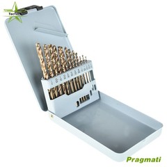 13 Pack HSS Drill Bit Set 1/16″-1/4″ M35 High Speed Steel Twist Jobber Length