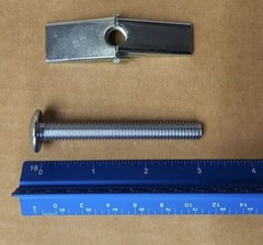 25-pack Wing Toggle Anchor Bolt 3/8 x 3″ Round Mushroom Head Drywall