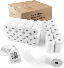 50 Rolls 2.25″ x 165′ Thermal Paper for Cash Register