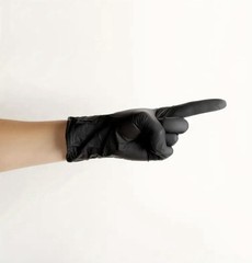 Disposable Nitrile Exam Gloves, 4-4.5 Mil Black, 50pc/box, Cleaning, Medical etc