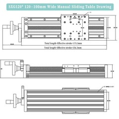 Heavy Duty Linear Ball screw Stage 70-100kg 4PCS*HGR15 X Y Z CNC Slide Table