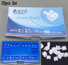 Dental Orthodontics Ceramic Brackets Braces Roth MBT 022/018 Slot 3/345 Hooks