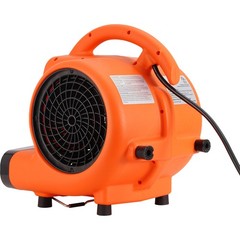 VEVOR 1000 CFM 3-Speed 1/4 HP Adjustable Air Mover Carpet Dryer Blower Floor Fan