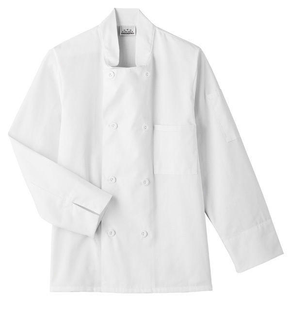 8 Button Long Sleeve Unisex Chef Coat Jacket XL White New All Star Uniforms Cook