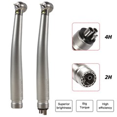 Dental Fiber Optic E-generator LED High Speed Handpiece Turbine 2/4H ASkeadnt ns