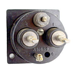 Western Electric KS-14169 Dual Fuse Holder Bell System Tube Amp Panel Mount