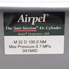 Airpel M32D100.0NM Anti-Stiction Air Cylinder, 32.5mm Bore, 100mm Stroke, 0.7MPa