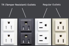 24″ 6 TR Outlets Hardwired Power Strip, HR206V1