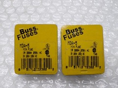 BUSSMANN MDA-5 FUSE LOT OF 2 PKG OF 5 NSMP