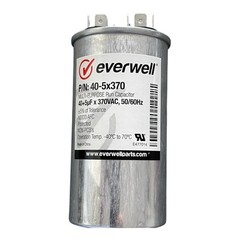 MOTOR RUN CAPACITOR DUAL 40/5 MFD 370 VAC 50/60HZ