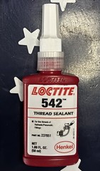 Loctite 542 50mL Thread Sealant (50mL) 1.69 FL. OZ. 237051 EXP 03/2026 1 Bottle