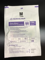 Kimberly Clark REF 55092 Purple Nitrile Powder Free Exam Gloves M Sterile KC500