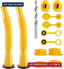 Gas Can Spout Replacement, Anti-Spill Gas Can Nozzle Replacement, 2-Kit Upgraded