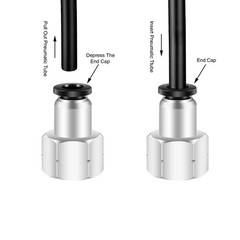 1/4 Female NPT Push to Connect Air Fittings, 1/4 Inch Air Tube Fitting 1/4″ Od