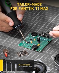 Fanttik C210 Soldering Iron Tips, Replacement Solder Tips for T1 Max, C210-K/I/I