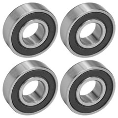 Caltric 6204-2RS 6204-2RDQE6 Side Rubber Sealed Ball Bearings 20x47x14 mm