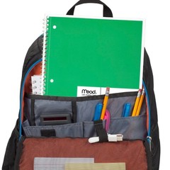 Mead Spiral Notebook, 6 Pack, 1 Pack of 6, Red,Yellow,Blue,Green,Purple,Black