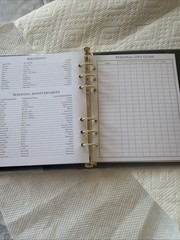 Hallmark Classic Address Book Faux Leather Ringbound Free Shipping
