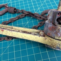 CM Columbus Mckinnon 640 Series USA Manual Lever Chain Hoist 3/4 ton SHOWS WEAR