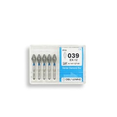 Double Conical, Symmetrical, Short 3.5 mm Dia. Medium Grit Dental Bur 25 Pcs