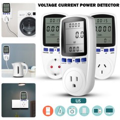 Electricity Usage Monitor Plug Power Watt Voltage Amps Meter Energy Saving 8Mode