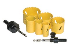 M42 Bi-Metal Hole Saw 7/8 Inch With Arbor and Pilot Center Drill Bit Hole Cutter