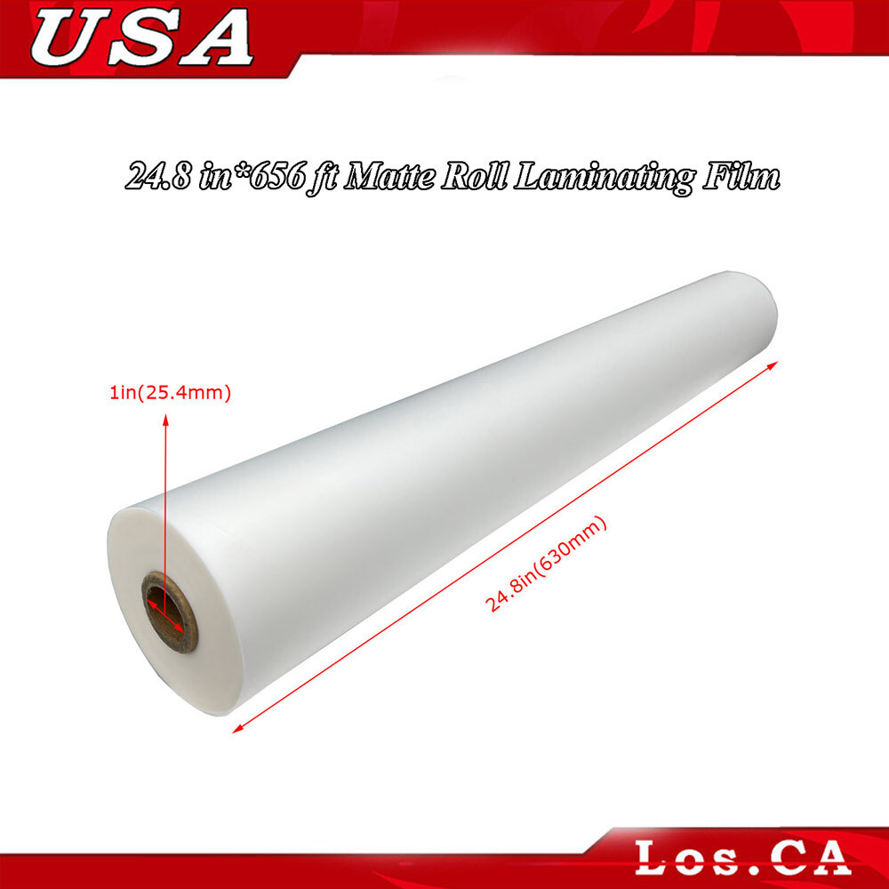 1 Rolls 24.8″*656ft Matt Satin Thermal Laminating Film UV Luster Hot Films USA