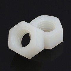 M2 M2.5 M3 M4 M5 M6 M8 M10 M12 M14 M16 M18 M20 Nylon Hex Nuts White/Black/Clear