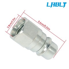 LABLT 4× AW32184 Male Hydraulic Quick Coupler Plug For John Deere 1023 1025