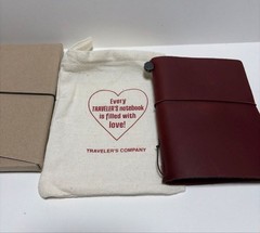 Traveler’s Company LOVE AND TRIP Passport Size Red Leather Limited Notebook