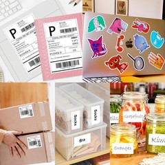 Versatile Half Sheet Labels (50 Total) – Strong Adhesive & Printer Compatible
