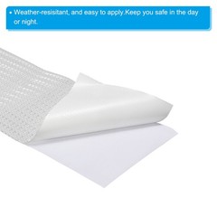 Reflective Tape 6″ x 10FT Adhesive Warning Safety Tape White
