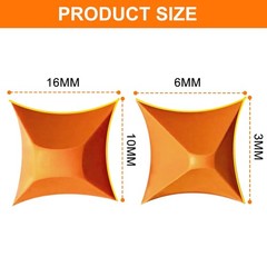 That Silicone Tool, Caulking Caulk Remover Orange 4size