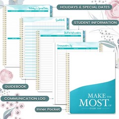 Teacher Planner 20262027 20262027 Weekly & Monthly Lesson Plan Book with Col…