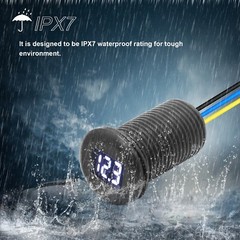 Recoil MDV Super Mini Waterproof LED Display Voltmeter Flush or Surface Mount