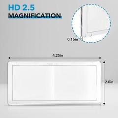 TRQWH 3/Pack Cheater Lens for Welding Helmet 2.5 Diopter Magnifying