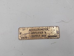 EMRI CXC10 Accelerometer Amplifier & Supply Box 1-20Hz 220 Volt