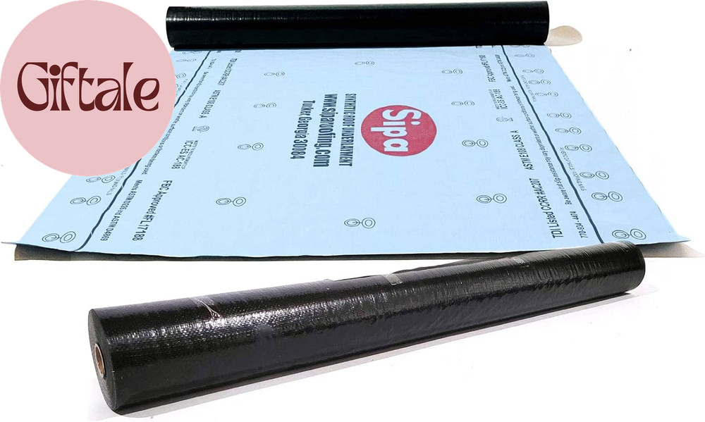 100 GSM Synthetic Waterproof Roof Underlayment 48” X 250′ (1)