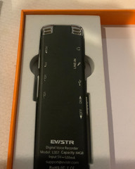 Evistr 64GB Digital Voice Recorder, Model# L357, Color Black, NEW OPEN BOX