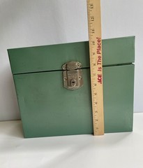 Vtg. Hamilton Skotch Porta File Metal Portable Storage Case 10.25″ x 12.5