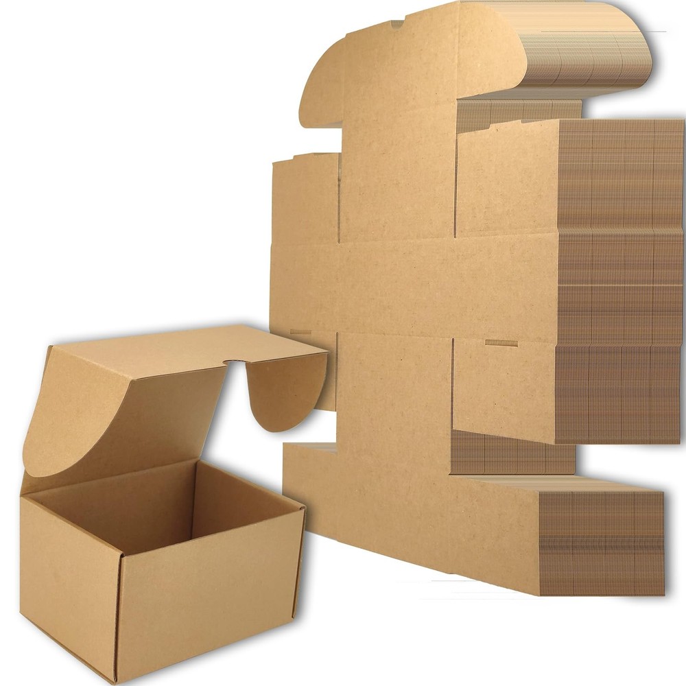 7x5x4 inches Small Shipping Boxes Set of 50 – Brown Mailer Corrugated Cardboa…
