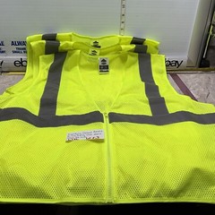 Ergodyne GloWear 8205Z High Visibility Sleeveless Safety Vest Size LIME LARGE XL