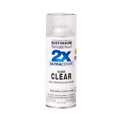 Rust-Oleum 249117 Gloss Clear Fast Dry Oil Based Spray Paint 12 oz. (Pack of 6)