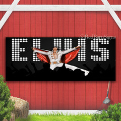 Elvis Presley Indoor Outdoor Banner Sign with grommets