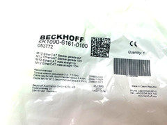 Beckhoff ZK1090-6161-0100 Double Ended EtherCAT Power Cable M12 4-Pin 10m 053772