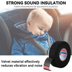 2 Rolls 50Ft Automotive Wire Harness Cloth Tape Heat Resistant Noise Dampening