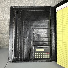 Samsonite Vinyl Tri-Fold Writing Pad, 10 1/2″ x 12 1/2″ Black Organizer Pouch