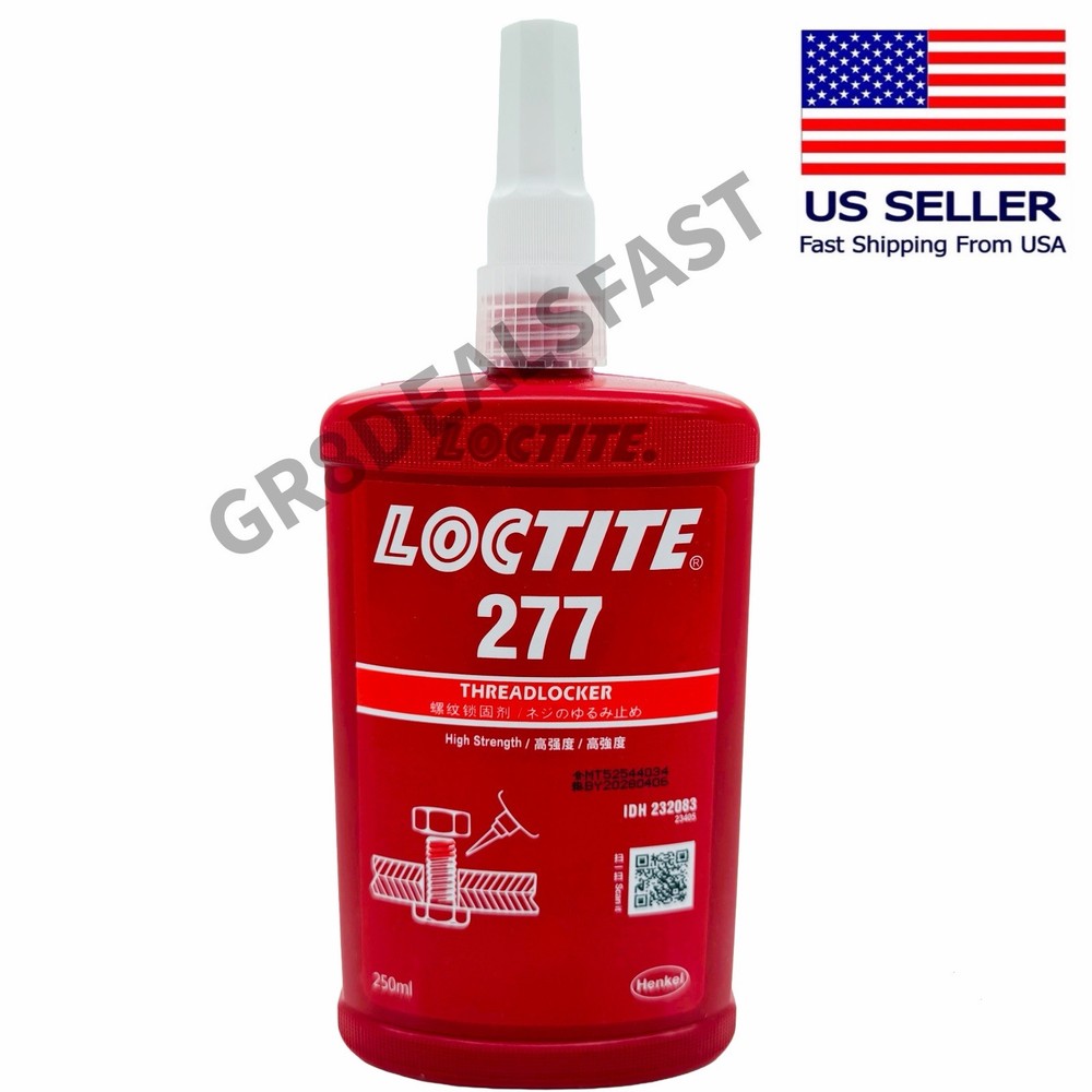 Loctite 277 High Strength Bolt Threadlocker EXP:2028 232083 27741 88449 (250ml)